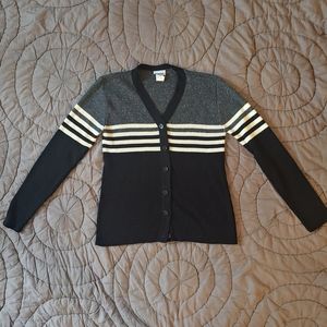 Coolwear Vintage Gray and Black Cardigan